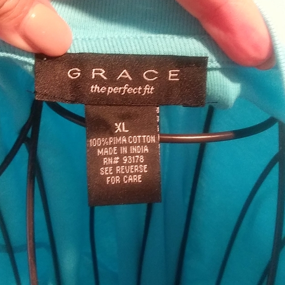 Blue ladies Top size XL - Picture 3 of 3